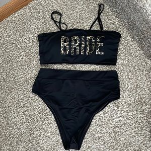 Cheetah print ‘bride’ bikini